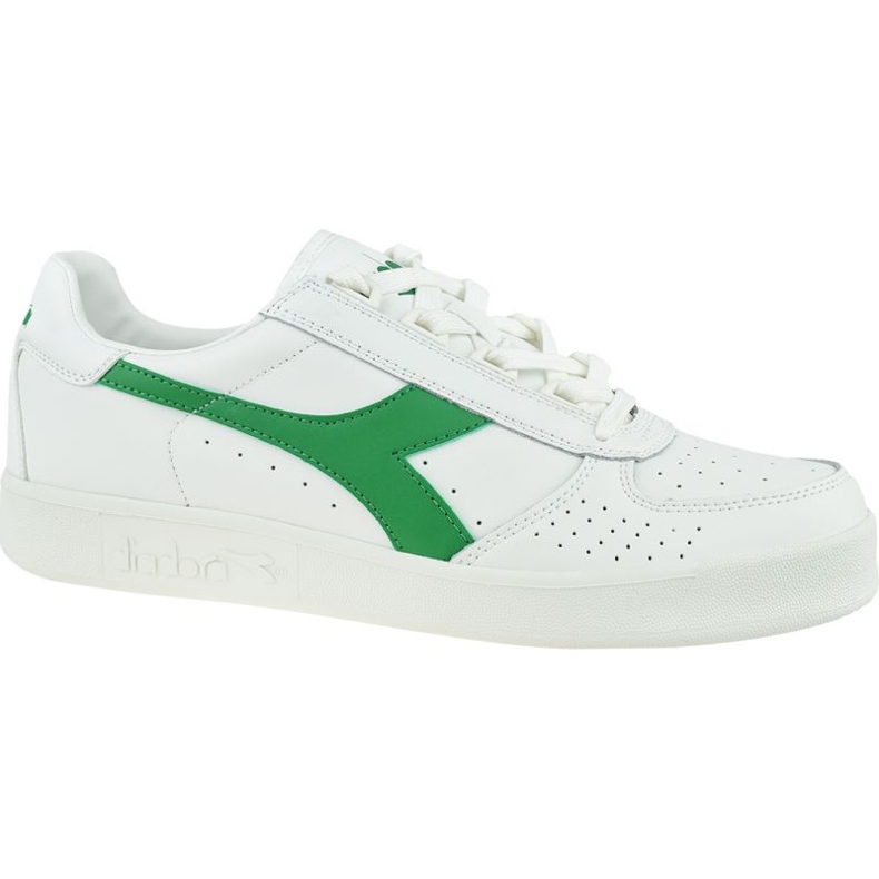 Chaussures Diadora B. Elite M 501-170595-01-C7373 blanche vert Chaussures Diadora B. Elite M 501-170595-01-C7373 blanche vert