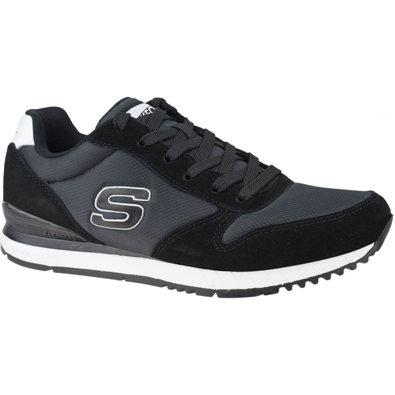 Chaussures Skechers Sunlite-Waltan M 52384-BLK le noir bleu Chaussures Skechers Sunlite-Waltan M 52384-BLK le noir bleu