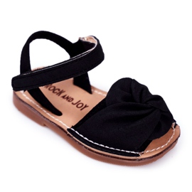 FRROCK Sandales velcro jaunes Goofy pour enfants noir