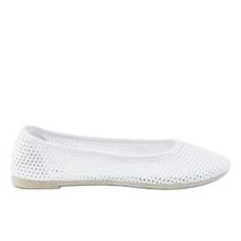 Ballerines blanches en dentelle JX56