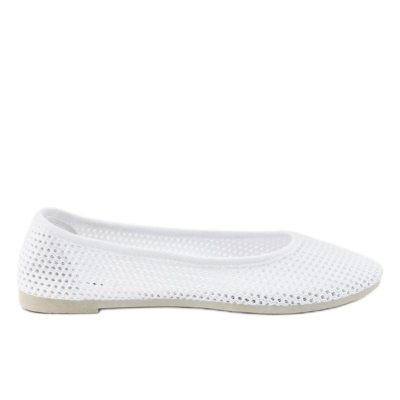 Ballerines blanches en dentelle JX56
