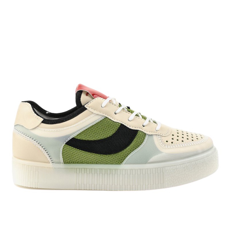 Chaussures de sport vertes baskets LA51P multicolore