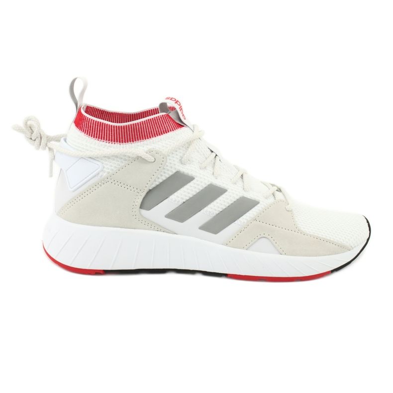 Chaussures Adidas Questarstrike Mid M G25775 blanche rouge gris