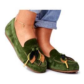 Mocassins Femme Maciejka Cuir Vert 04494-09 / 00-5