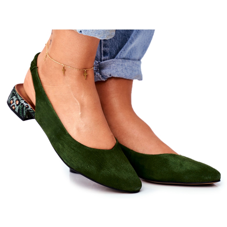 Escarpins Femme Cuir Slip-on Maciejka Miami Vert 04482-09