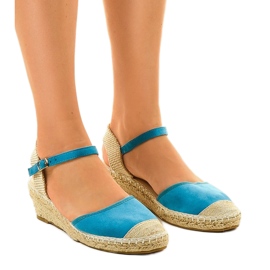 Espadrilles bleues 3M85-23