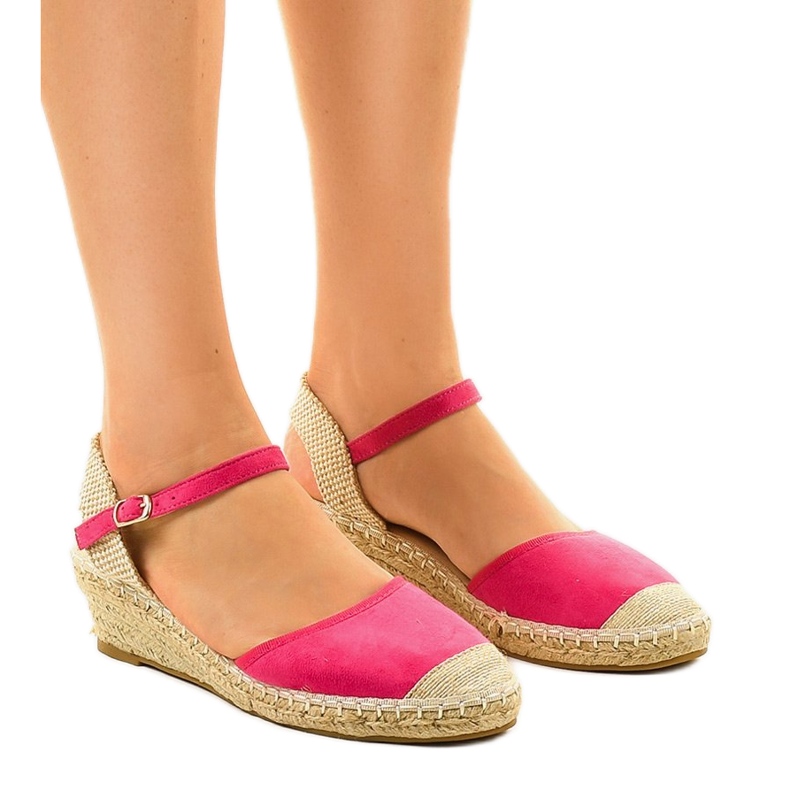 Espadrilles roses 3M85-19