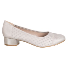 Goodin Escarpins Ajourés Sur Un Pilier doré