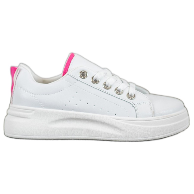SHELOVET Baskets à la mode sur la plate-forme blanche