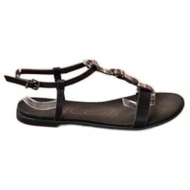 Sandales Avec Ceinture Décorative VINCEZA le noir Sandales Avec Ceinture Décorative VINCEZA le noir