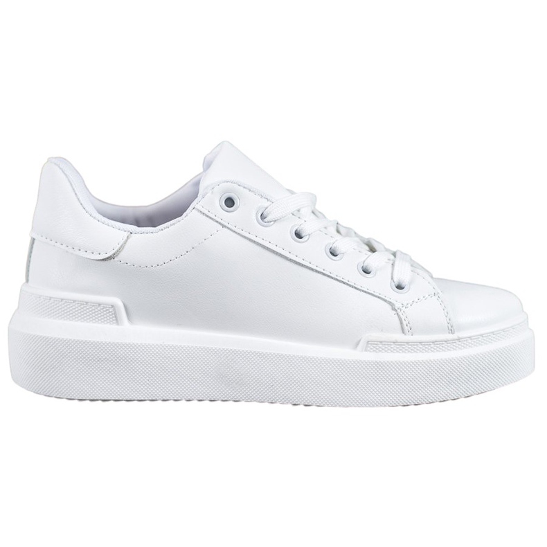 Renda Baskets blanches sur la plate-forme