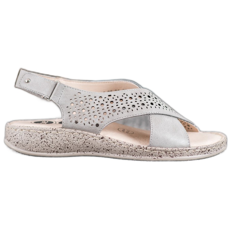 SHELOVET Sandales velcro confortables gris SHELOVET Sandales velcro confortables gris