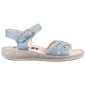 SHELOVET Sandales légères sur la plate-forme bleu SHELOVET Sandales légères sur la plate-forme bleu