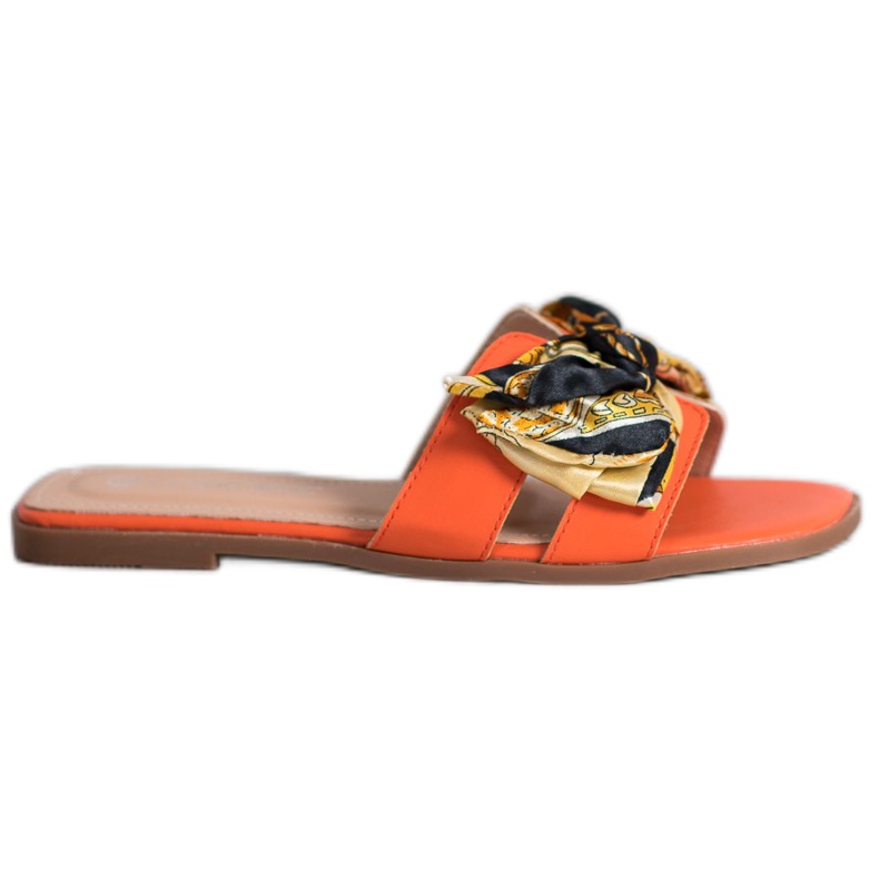 SHELOVET Pantoufles élégantes orange
