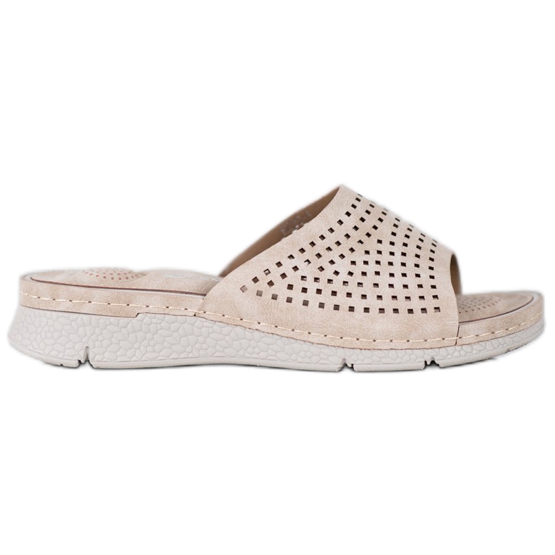 SHELOVET Chaussons Légers Ajourés brun