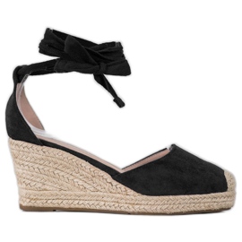 SHELOVET Espadrilles Compensées noir