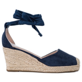 SHELOVET Espadrilles Compensées bleu