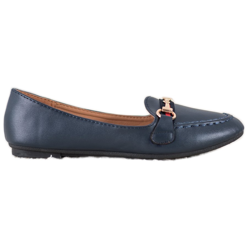 Clowse Seigneurs à la mode avec cuir écologique bleu