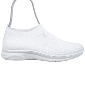 SHELOVET Baskets à enfiler blanc