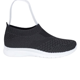 SHELOVET Baskets à enfiler noir
