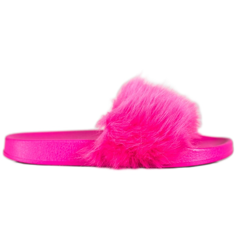 SHELOVET Pantoufles En Caoutchouc Avec Fourrure rose SHELOVET Pantoufles En Caoutchouc Avec Fourrure rose
