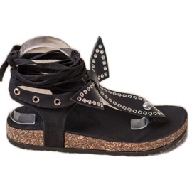 Seastar Sandales tongs nouées le noir