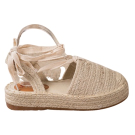 Seastar Sandales espadrilles nouées brun Seastar Sandales espadrilles nouées brun
