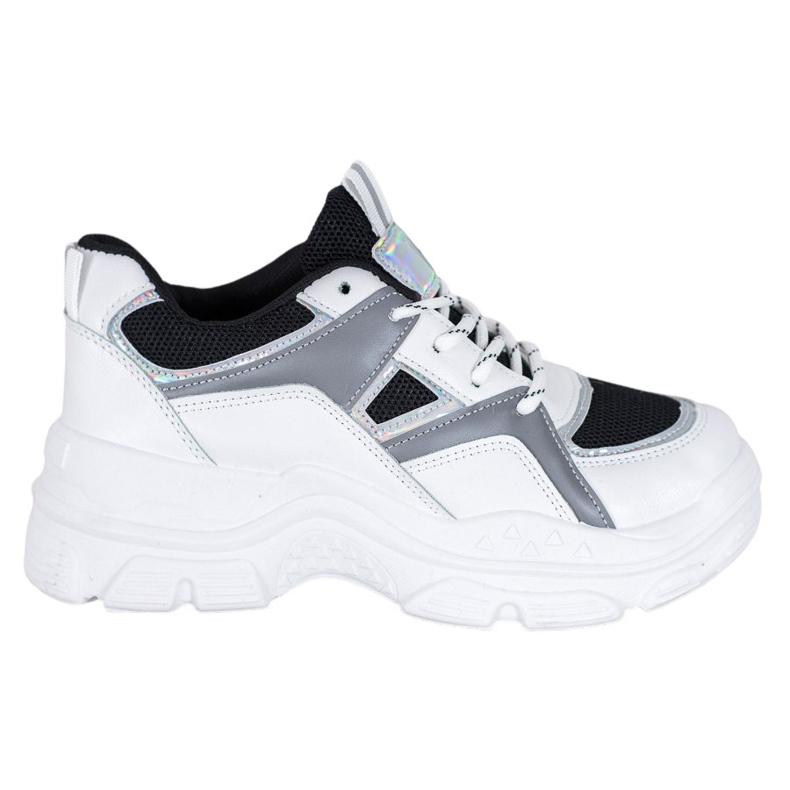 Sweet Shoes Baskets nouées blanche le noir