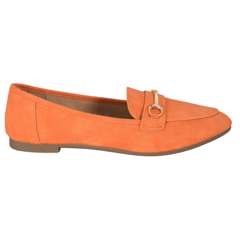 Nio Nio Mocassins élégants avec cuir écologique orange