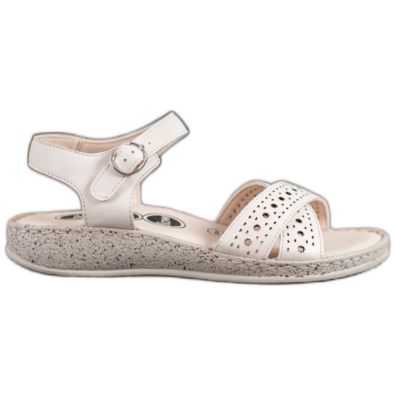 SHELOVET Sandales légères sur la plate-forme beige SHELOVET Sandales légères sur la plate-forme beige