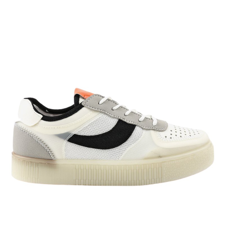 Chaussures de sport blanches baskets LA51P multicolore