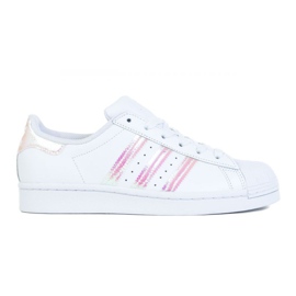 Chaussures Adidas Superstar Jr FV3139 blanc noir