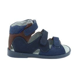 Sandales préventives hautes Mazurek 291 navy / brown marine