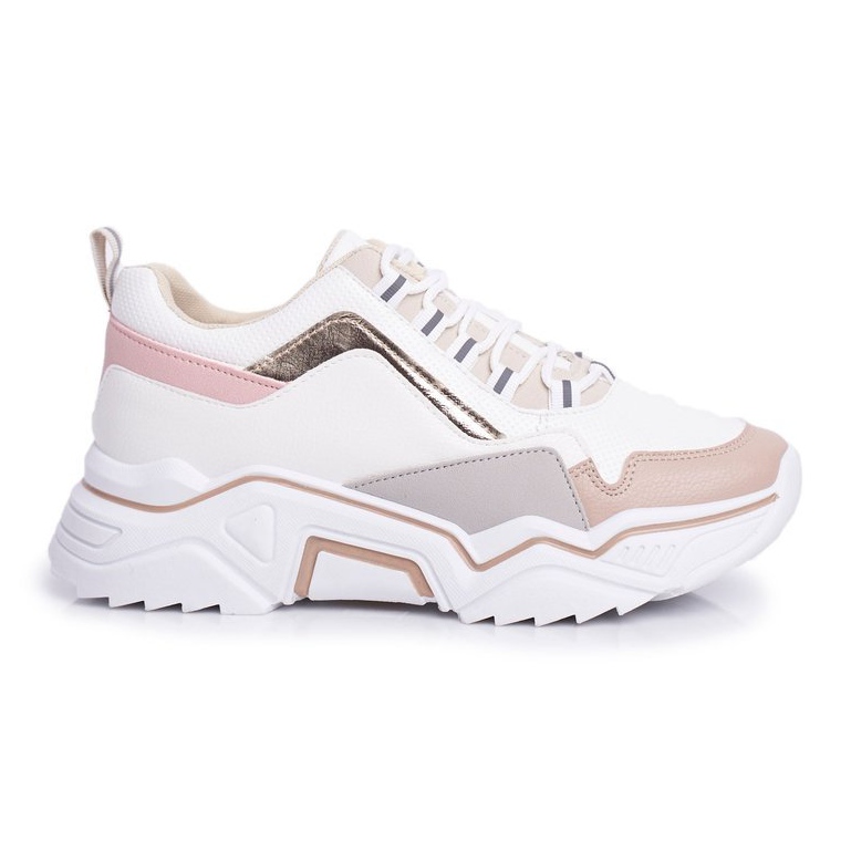 Chaussures de sport femme blanches et beiges Rollen brun Chaussures de sport femme blanches et beiges Rollen brun