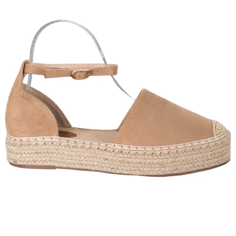SHELOVET Espadrilles Avec Boucle brun