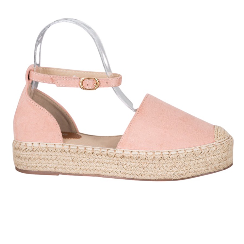 SHELOVET Espadrilles Avec Boucle rose SHELOVET Espadrilles Avec Boucle rose