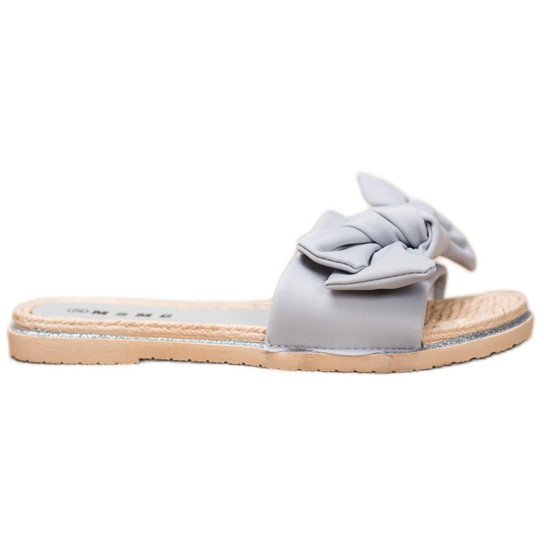 SHELOVET Pantoufles grises élégantes SHELOVET Pantoufles grises élégantes