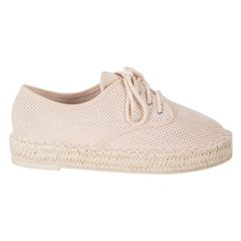 SHELOVET Espadrilles en daim brun