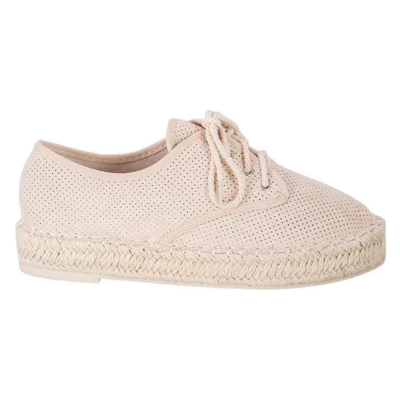 SHELOVET Espadrilles en daim brun
