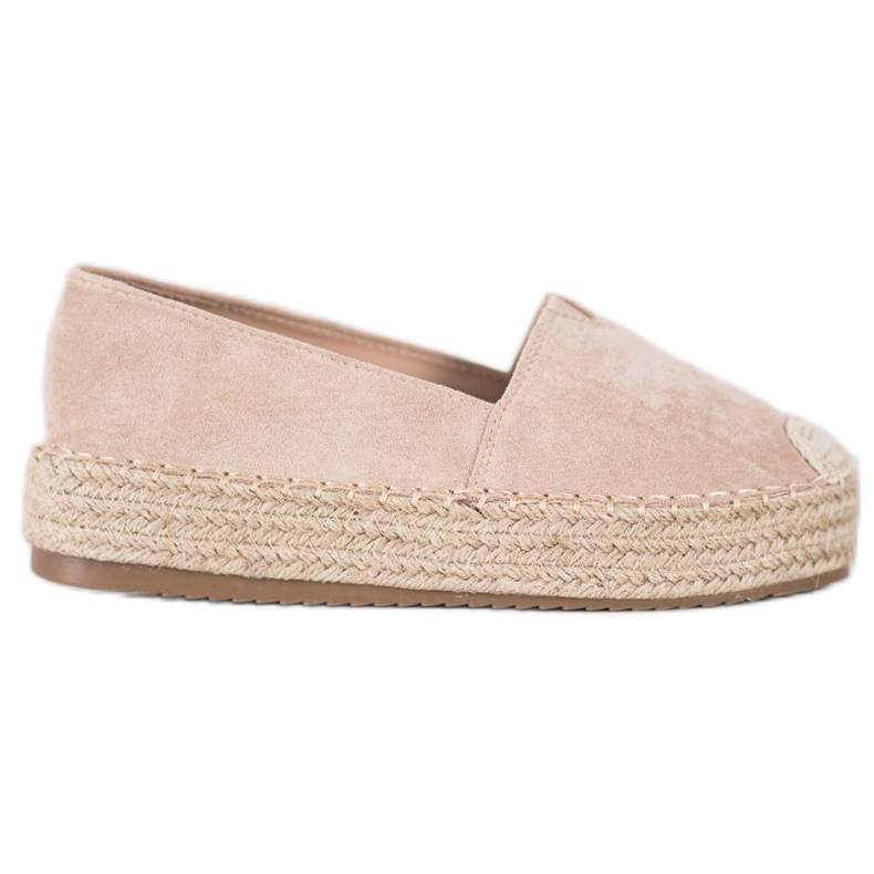 SHELOVET Espadrilles Sur La Plateforme brun