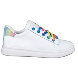 SHELOVET Chaussures de sport à la mode blanc