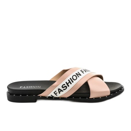 Chaussons roses mode 888-1 Chaussons roses mode 888-1