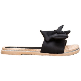 SHELOVET Pantoufles noires élégantes