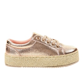 Espadrilles roses à lacets 6220