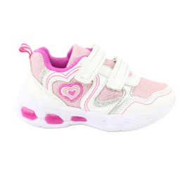 Evento Chaussures de sport lumineuses NEWS 20DZ55-1778 blanc rose gris