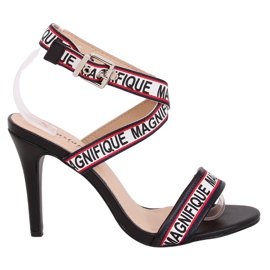 Sandales noires sur talon haut LL-170P Noir le noir Sandales noires sur talon haut LL-170P Noir le noir