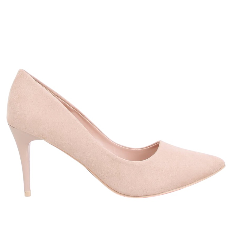 Escarpins sur un talon confortable beige NF-49P Beige Ii Genre