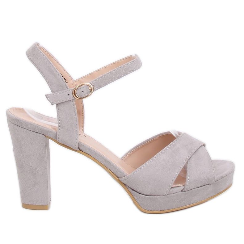Sandales à talons grises WD99P Gris Sandales à talons grises WD99P Gris