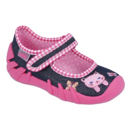 Chaussures pour enfants Befado 109P179 bleu marine rose multicolore
