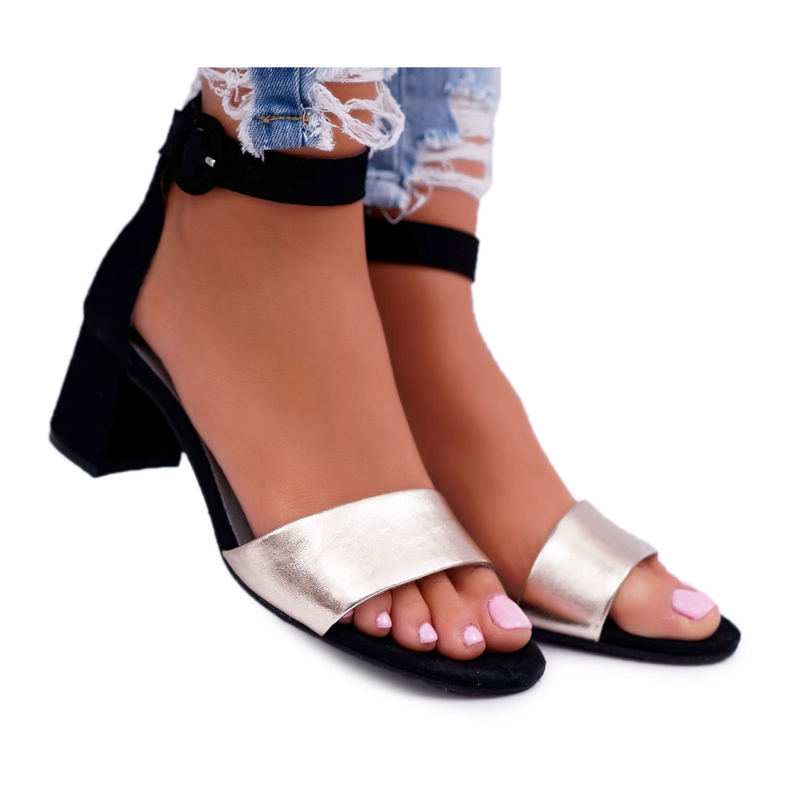Sandales Femme Maciejka Cuir Daim Noir 04141-25 / 00-5 le noir